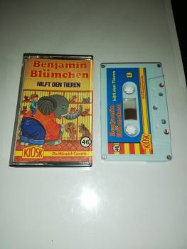 Benjamin Blümchen Folge 46 hilft den Tieren 5-fach Silber geschraubt Weiß mit Blauen Cover 4.27546 CD
